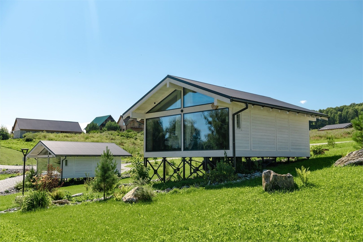 Шале c видом на парк маралов с двумя раздельными кроватями 2-я линия - фото 8