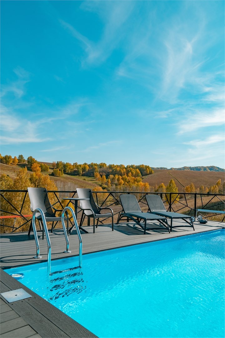 Вилла с бассейном и видом на горы - фото 14