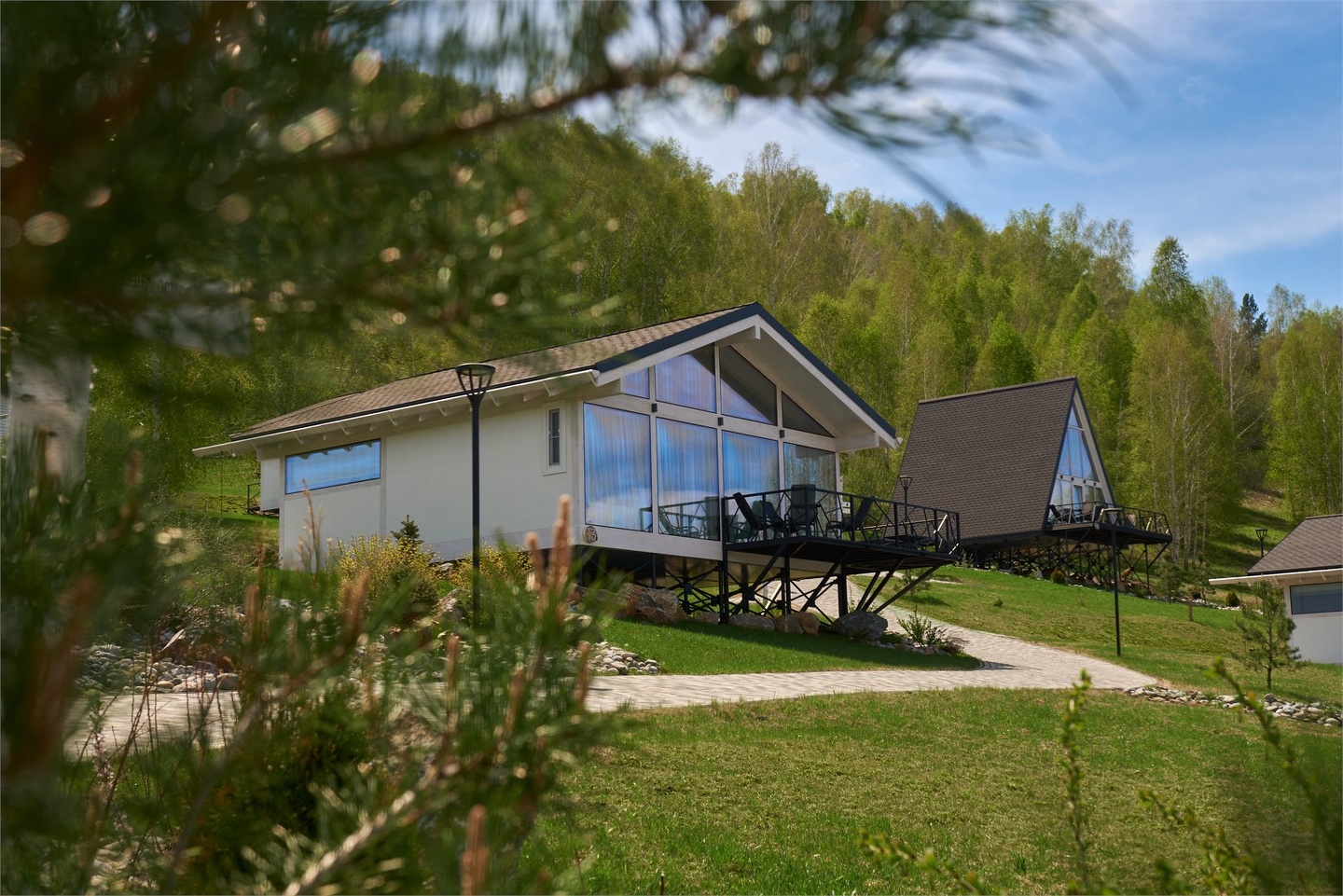 Вилла с террасой и панорамным видом на горы - фото 1