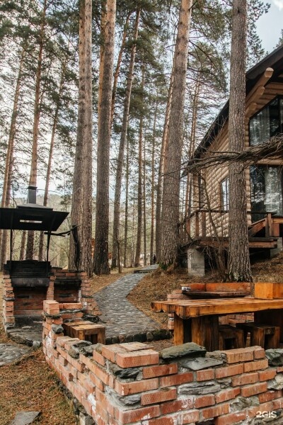 Домик на 6 человек (Дом Комфорт с видом на горы и реку со своей беседкой у озера) - фото 10