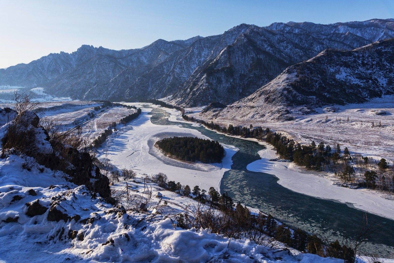 Алтай. Зима. Лучшее — фото маршрута по Республике Алтай. Фото 3